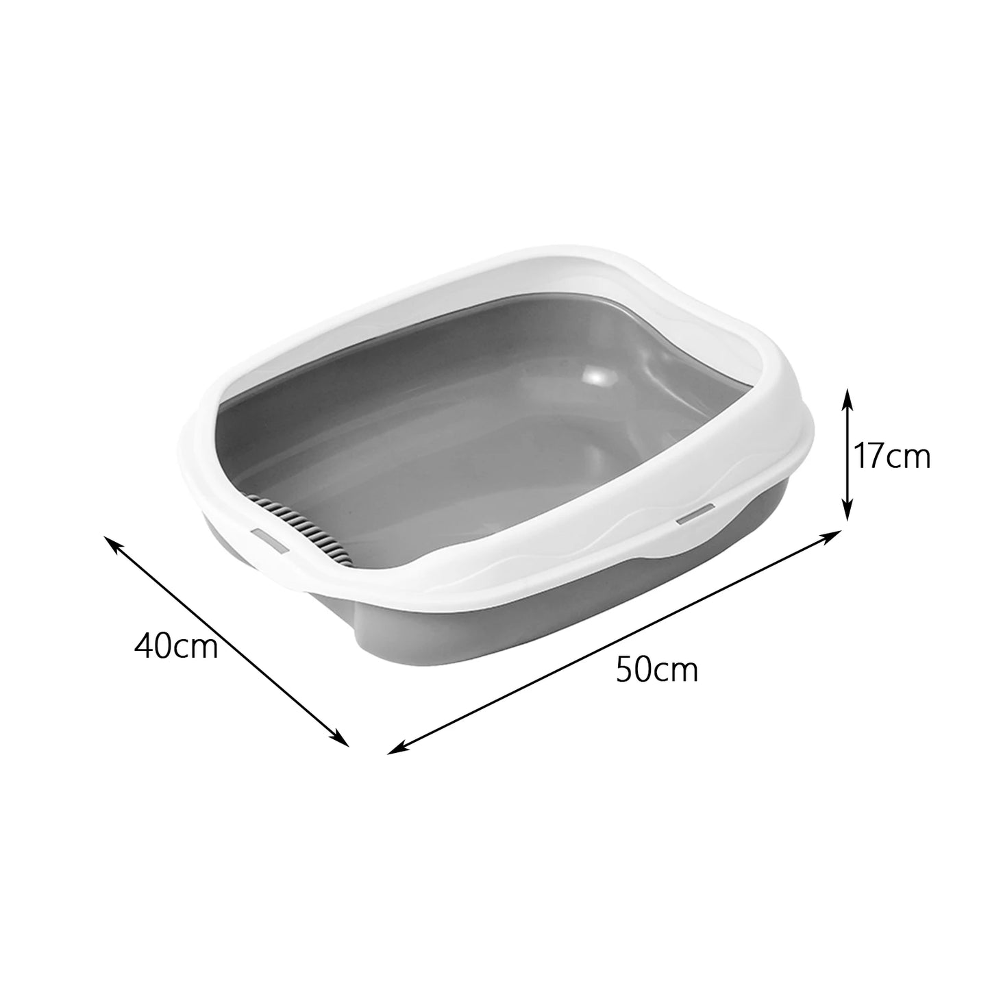 Baño Sanitario para Mascotas - Diseño Antisalpicaduras + Pala Incluida