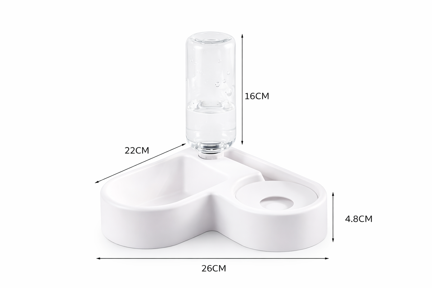 Dispensador Automático de Agua y Comida para Mascotas 2 en 1 Antiderrame