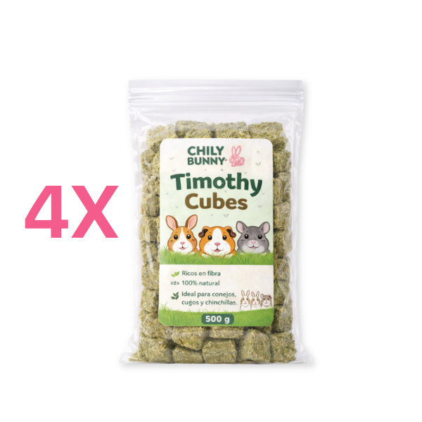 Heno de ballica 4 kg + Timothy cubes 2 kg