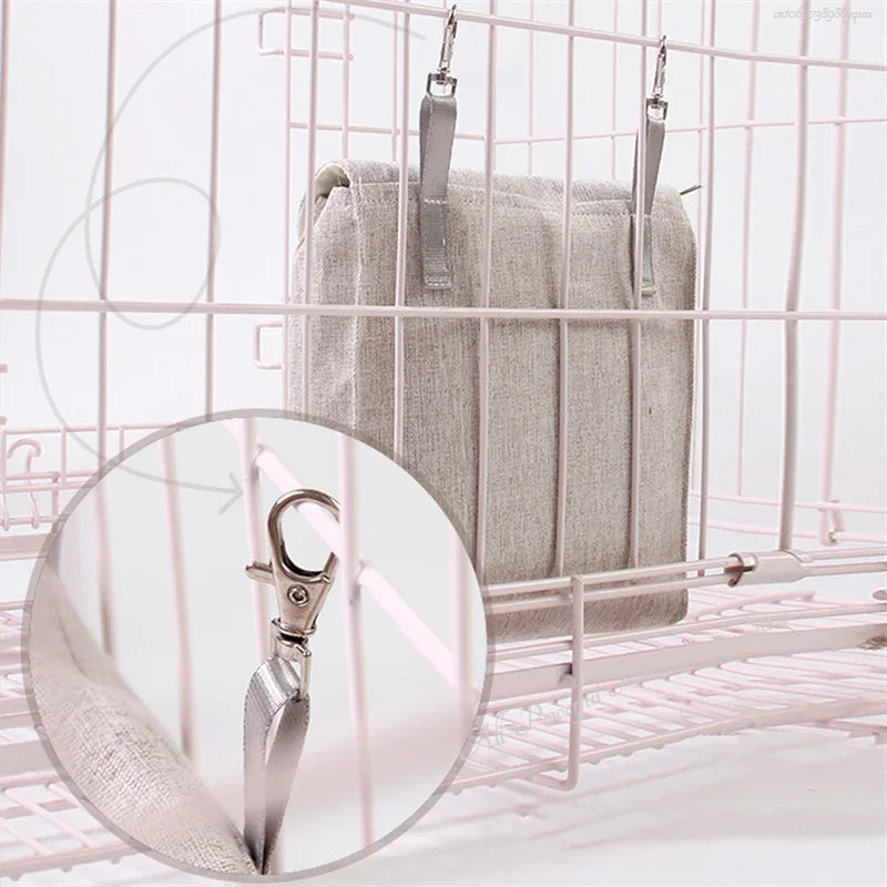 Bolsa Porta Heno Colgante Antimordidas para Conejos y Cuyes