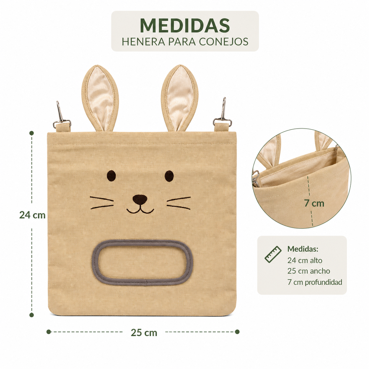 Henera forma de conejo para cuyes,chinchilla y conejos