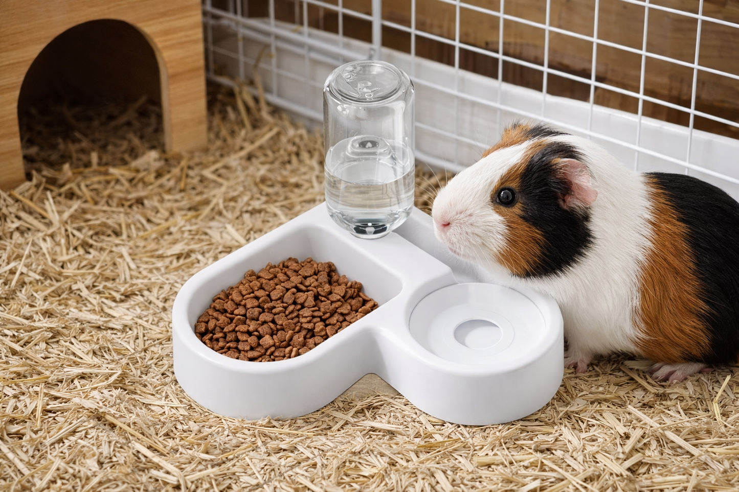 Dispensador Automático de Agua y Comida para Mascotas 2 en 1 Antiderrame