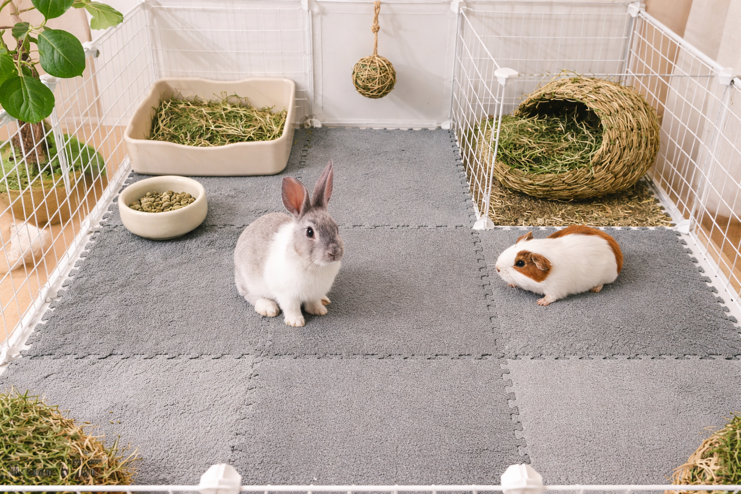 Alfombra Modular EVA – Piso Térmico para Conejos y Mascotas Pequeñas