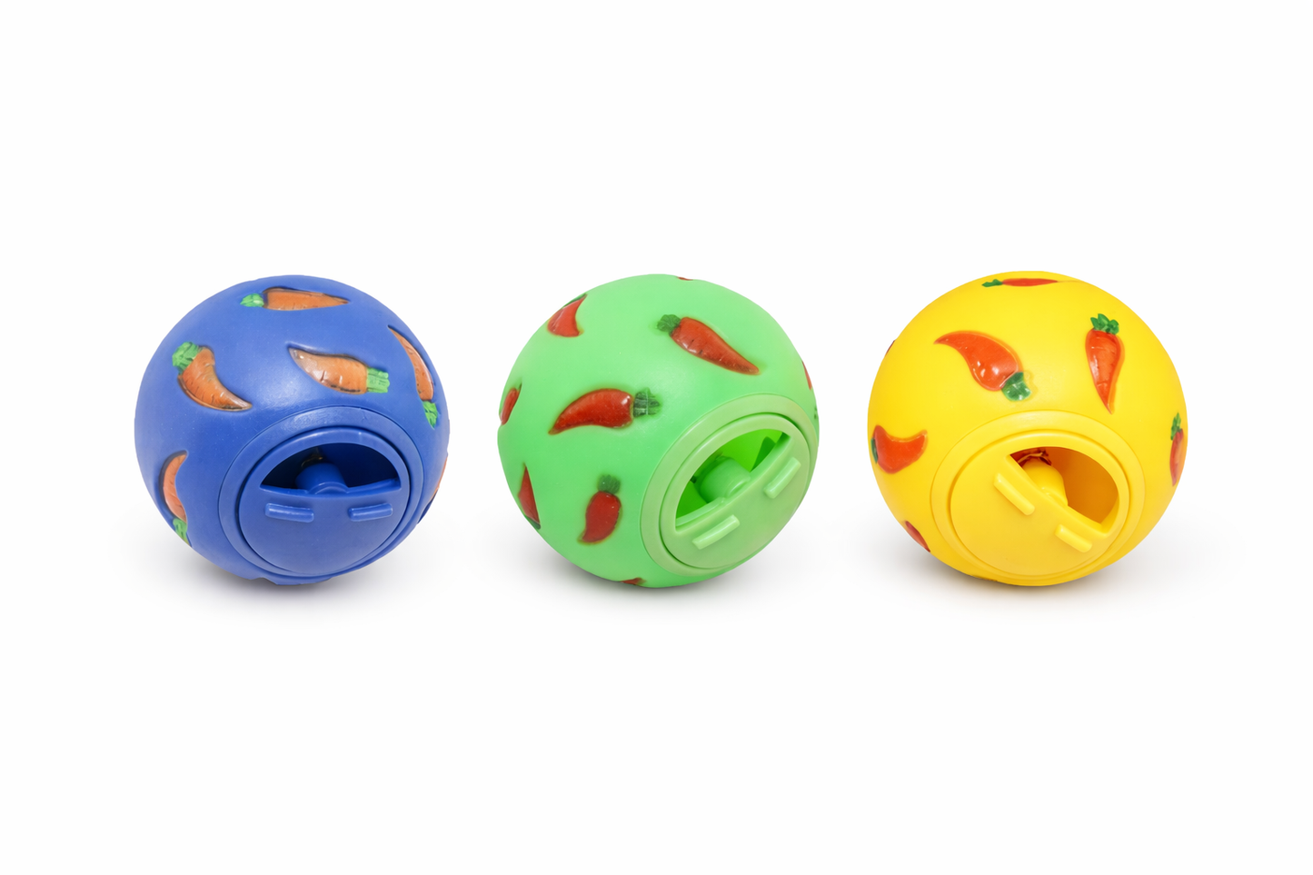 Pelota Dispensadora de Snacks para Conejos y Cuyes – Juguete Interactivo