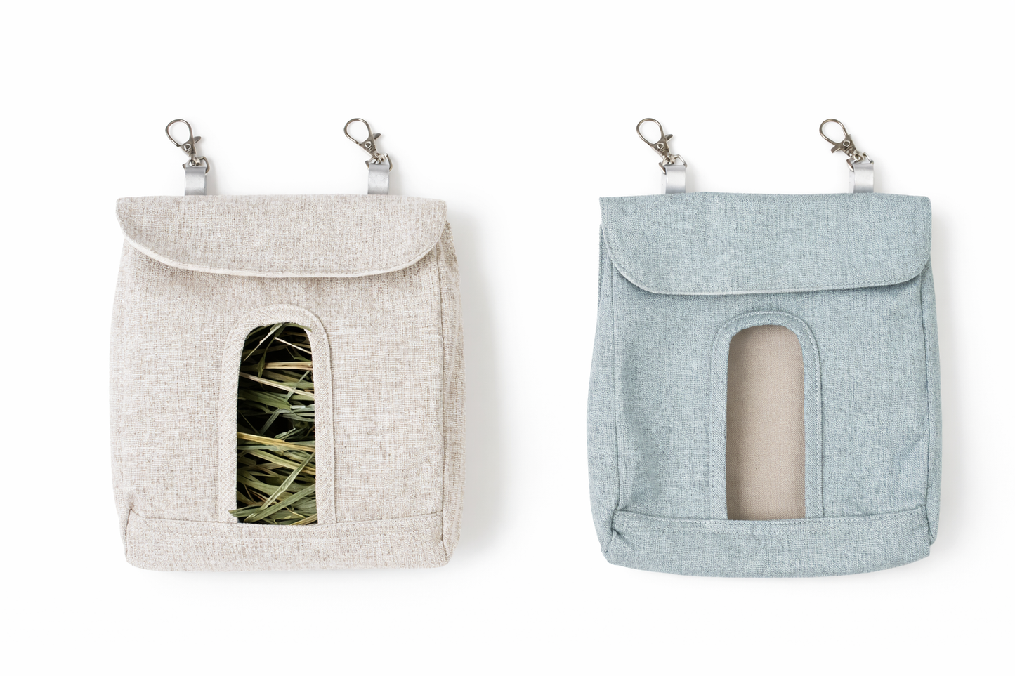 Bolsa Porta Heno Colgante Antimordidas para Conejos y Cuyes