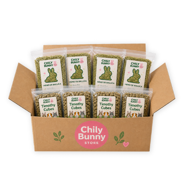 Heno de ballica 4 kg + Timothy cubes 2 kg