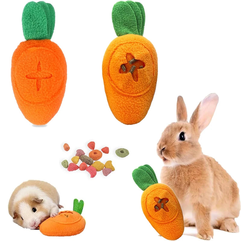 Juguete Interactivo de snacks para Conejos y Cuyes lavable